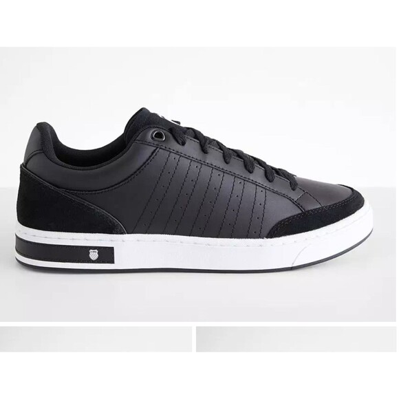 K-SWISS Men's COURT BLOCK Sneaker Black/White Size 6.5 /EUR 39 - Picture 10 of 10